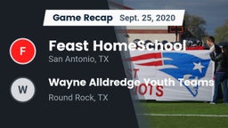 Recap: Feast HomeSchool  vs. Wayne Alldredge Youth Teams 2020