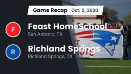 Recap: Feast HomeSchool  vs. Richland Springs  2020