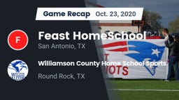 Recap: Feast HomeSchool  vs. Williamson County Home School Sports 2020