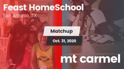 Matchup: Feast HomeSchool vs. mt carmel 2020