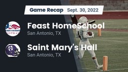 Recap: Feast HomeSchool  vs. Saint Mary's Hall  2022