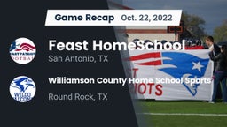 Recap: Feast HomeSchool  vs. Williamson County Home School Sports 2022