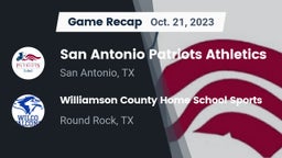 Recap: San Antonio Patriots Athletics vs. Williamson County Home School Sports 2023