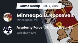 Recap: Minneapolis Roosevelt  vs. Academy Force (St. Croix Prep HS) 2022