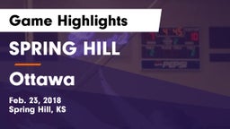 SPRING HILL  vs Ottawa  Game Highlights - Feb. 23, 2018