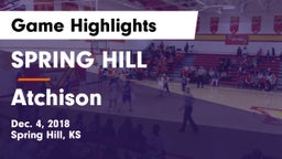 SPRING HILL  vs Atchison  Game Highlights - Dec. 4, 2018