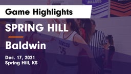 SPRING HILL  vs Baldwin Game Highlights - Dec. 17, 2021
