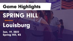 SPRING HILL  vs Louisburg  Game Highlights - Jan. 19, 2022