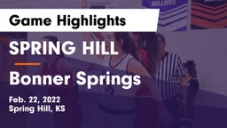 SPRING HILL  vs Bonner Springs  Game Highlights - Feb. 22, 2022