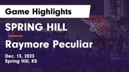 SPRING HILL  vs Raymore Peculiar  Game Highlights - Dec. 13, 2023