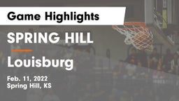 SPRING HILL  vs Louisburg  Game Highlights - Feb. 11, 2022