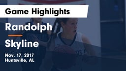 Randolph  vs Skyline Game Highlights - Nov. 17, 2017