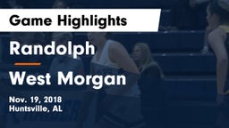 Randolph  vs West Morgan  Game Highlights - Nov. 19, 2018