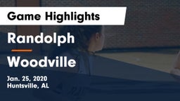 Randolph  vs Woodville  Game Highlights - Jan. 25, 2020
