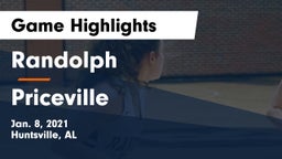 Randolph  vs Priceville  Game Highlights - Jan. 8, 2021