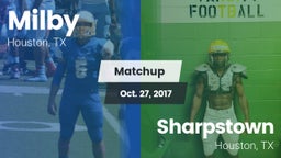 Matchup: Milby  vs. Sharpstown  2017
