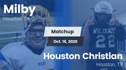 Matchup: Milby  vs. Houston Christian  2020