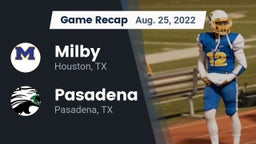Recap: Milby  vs. Pasadena  2022