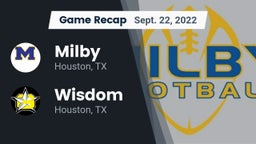 Recap: Milby  vs. Wisdom  2022