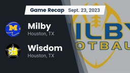 Recap: Milby  vs. Wisdom  2023