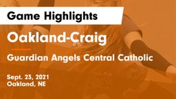 Oakland-Craig  vs Guardian Angels Central Catholic Game Highlights - Sept. 23, 2021