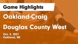 Oakland-Craig  vs Douglas County West  Game Highlights - Oct. 5, 2021