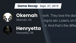 Recap: Okemah  vs. Henryetta  2019