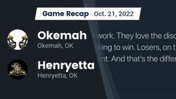 Recap: Okemah  vs. Henryetta  2022
