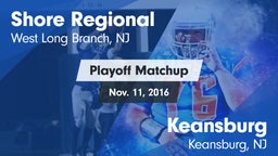 Matchup: Shore Regional High vs. Keansburg  2016