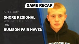 Recap: Shore Regional  vs. Rumson-Fair Haven 2012