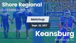 Matchup: Shore Regional High vs. Keansburg  2017
