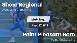 Matchup: Shore Regional High vs. Point Pleasant Boro  2019
