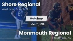 Matchup: Shore Regional High vs. Monmouth Regional  2019