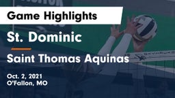 St. Dominic  vs Saint Thomas Aquinas  Game Highlights - Oct. 2, 2021