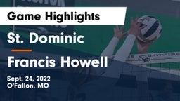 St. Dominic  vs Francis Howell  Game Highlights - Sept. 24, 2022