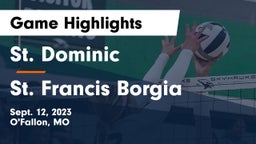 St. Dominic  vs St. Francis Borgia  Game Highlights - Sept. 12, 2023