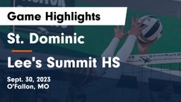 St. Dominic  vs Lee's Summit HS Game Highlights - Sept. 30, 2023