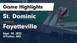 St. Dominic  vs Fayetteville  Game Highlights - Sept. 30, 2023