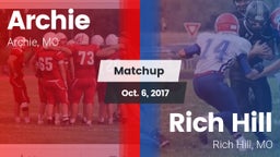 Matchup: Archie  vs. Rich Hill  2017