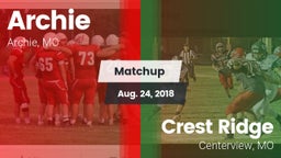 Matchup: Archie  vs. Crest Ridge  2018