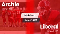 Matchup: Archie  vs. Liberal  2018