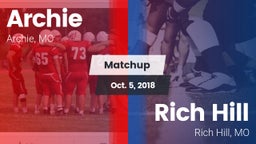 Matchup: Archie  vs. Rich Hill  2018