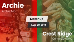Matchup: Archie  vs. Crest Ridge  2019