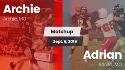 Matchup: Archie  vs. Adrian  2019