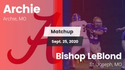 Matchup: Archie  vs. Bishop LeBlond  2020