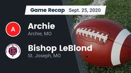 Recap: Archie  vs. Bishop LeBlond  2020
