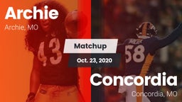 Matchup: Archie  vs. Concordia  2020