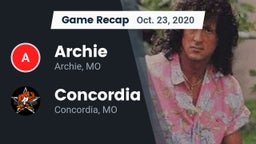 Recap: Archie  vs. Concordia  2020