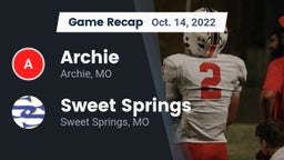 Recap: Archie  vs. Sweet Springs  2022