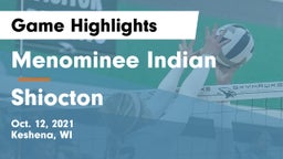 Menominee Indian  vs Shiocton Game Highlights - Oct. 12, 2021